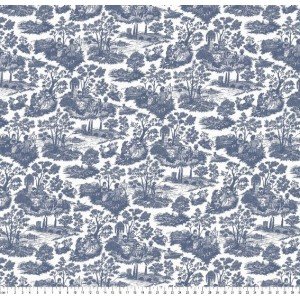 Toile de Jouy cor 01 (Azul)